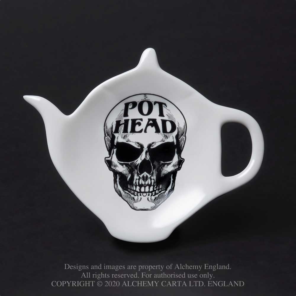 Alchemy - Pot Head Teebeutelablage - Weiß/Schwarz